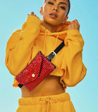Bling Envelope Belt Bag