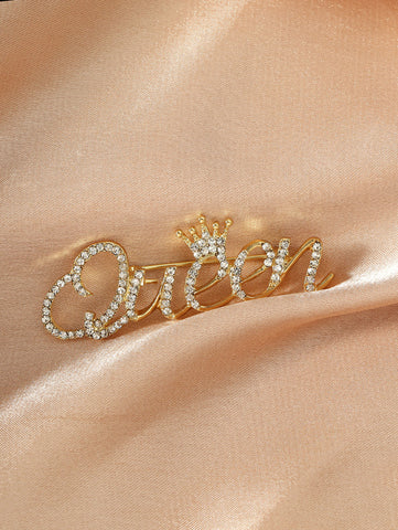 Queen Brooch with Crown